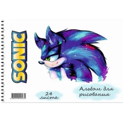 Альбом для рисования Sketchbook S24 Sonic, A4, 24 листов, 100 г/м², белый