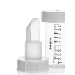 Бутылочка с ложечкой для кормления Babyjem 694, полипропилен, прозрачный, 0+ мес