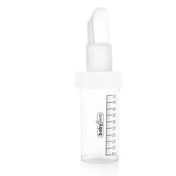 Бутылочка с ложечкой для кормления Babyjem 694, полипропилен, прозрачный, 0+ мес