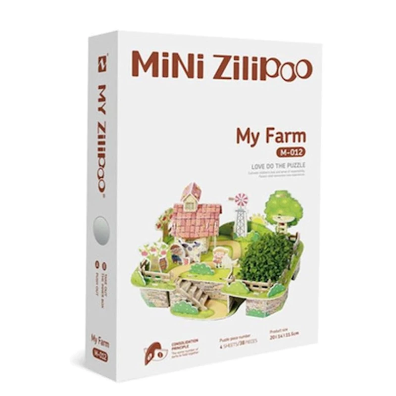 3D пазл Zilipoo M-012 My Farm, 38 элементов 3D пазл Zilipoo M-012 My Farm, 38 элементов