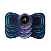 Miostimulyator Smart EMS Mini Neck Electric Massager, kəpənək, 8 rejim, displey, göy Miostimulyator Smart EMS Mini Neck Electric Massager, kəpənək, 8 rejim, displey, göy
