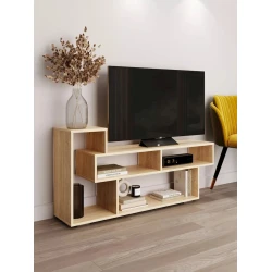 Тумба под ТВ 3563_LETNEWTumObrlSon, ЛДСП, коричневая, 62x28x126.7 см