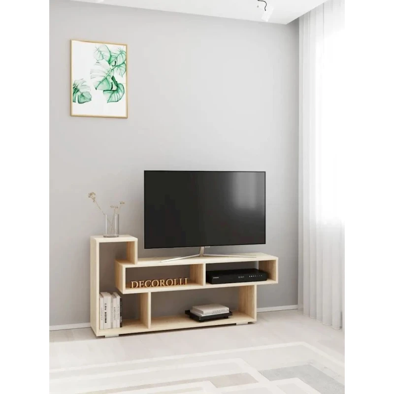 TV üçün tumba 3563_LETNEWTumObrlSon, LDSP, qəhvəyi, 62x28x126.7 sm