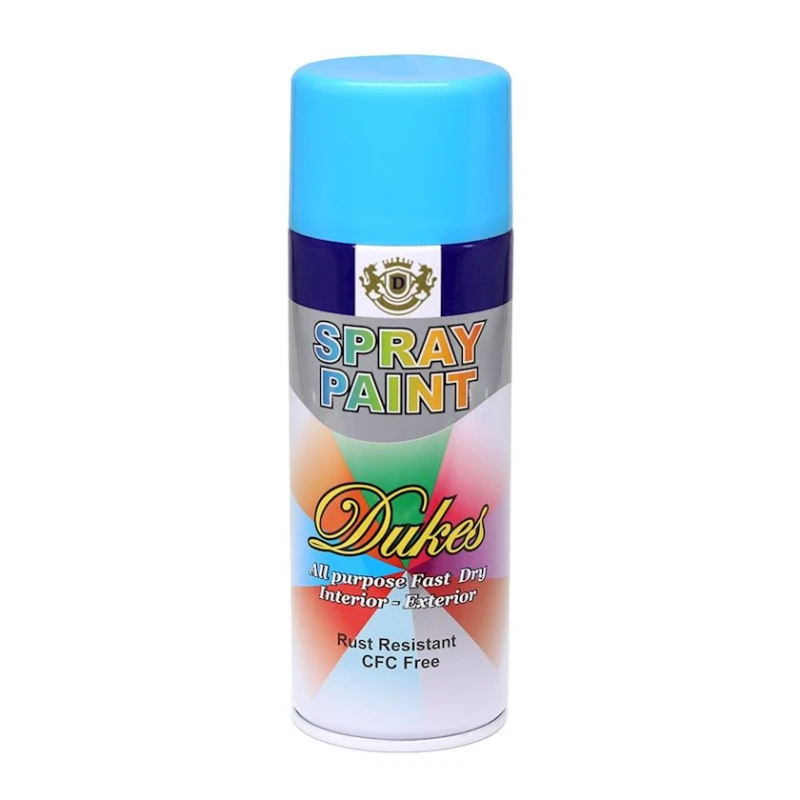 Аэрозольная краска Dukes Spray Paint 07, голубая, 400 мл Аэрозольная краска Dukes Spray Paint 07, голубая, 400 мл