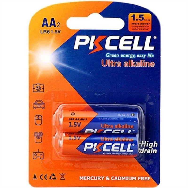 Батарейка Pkcell Alkaline АА LR6-S60 1.5V, 2 шт Батарейка Pkcell Alkaline АА LR6-S60 1.5V, 2 шт