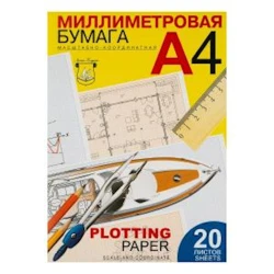 Бумага Лилия Холдинг, масштабно-координатная, А3, 297х420мм, 20 листов