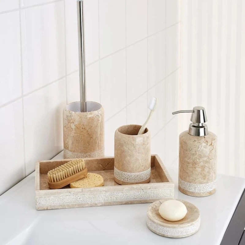 Дозатор для мыла Ridder Posh Marble, 200 мл, бежевый Дозатор для мыла Ridder Posh Marble, 200 мл, бежевый