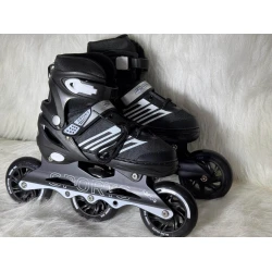 Roliklər Inline Skate ABEC-9, qara/ağ, ölçü 34-38