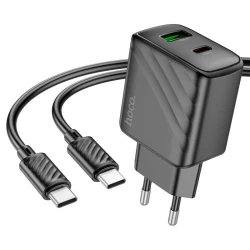 Адаптер для зарядки с одним портом USB-C PD 25 Вт, Hoco CS24A