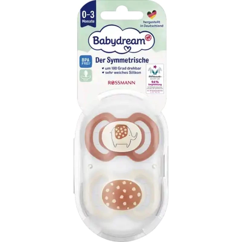 Əmzik dəsti Babydream Der Symmetrische, 2 əd, 0-3 ay, məhsul çeşiddə