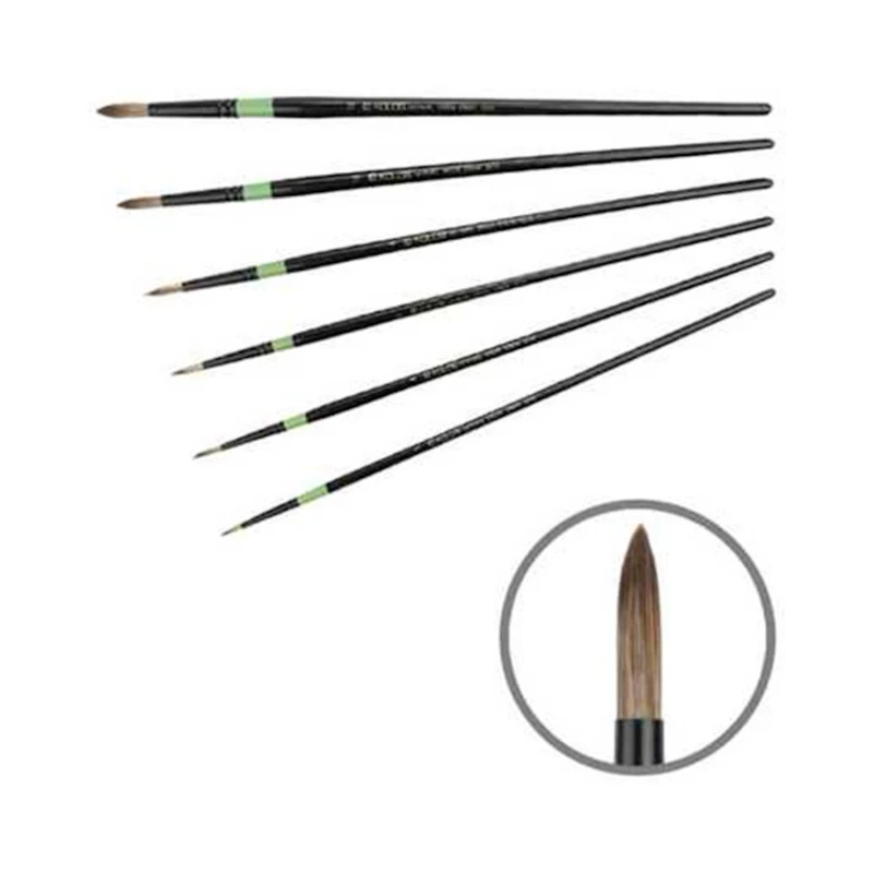 Fırça Kolos Green Stripe №12, yumru, sintetika Fırça Kolos Green Stripe №12, yumru, sintetika