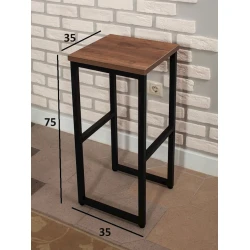 Барный стул BVotan, 75х35х35 см, коричневый Барный стул BVotan, 75х35х35 см, коричневый