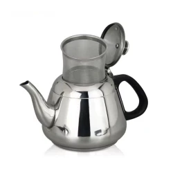 Чайник с ситечком 1,5 л нержавеющая сталь, серебристый