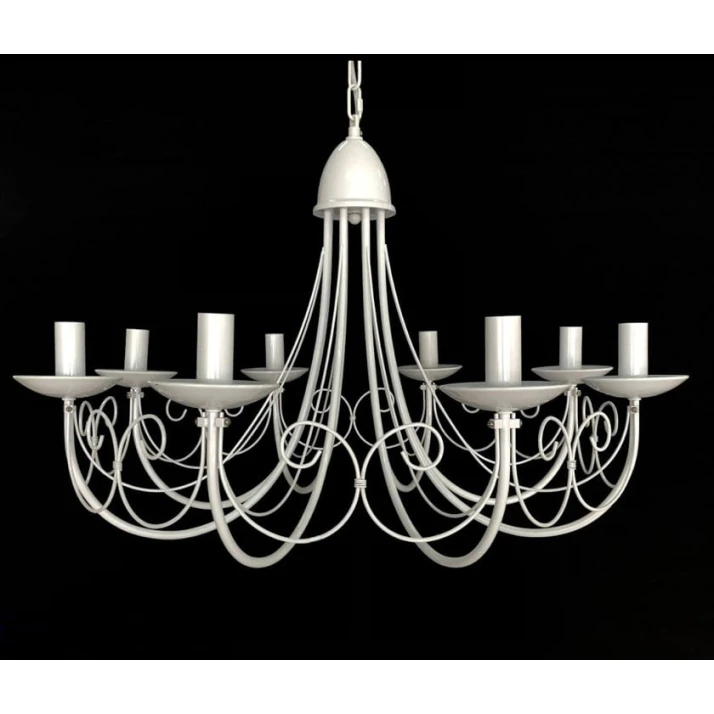 Asma çilçıraq Şəms Aydınlatma 85007, 8xE14, ağ metal, 750 mm - 8102-8