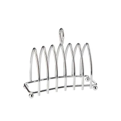 Подставка для тостов Hom-me, нержавеющая сталь, 16x15x7 см, серебристая