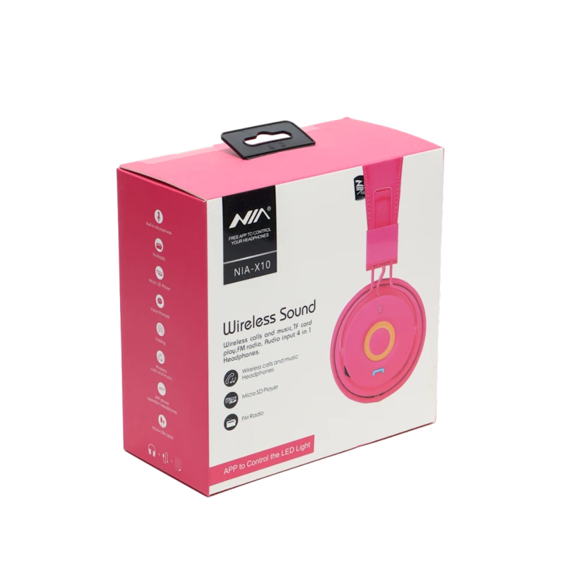 Наушники-гарнитура Nia X10 Pink Наушники-гарнитура Nia X10 Pink