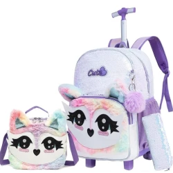 Məktəbli çantası dəsti VP130, bənövşəyi