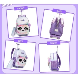 Məktəbli çantası dəsti VP130, bənövşəyi