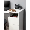Компьютерный стол Letta ЛДСП, белый, 72.5х45х104 см Компьютерный стол Letta ЛДСП, белый, 72.5х45х104 см