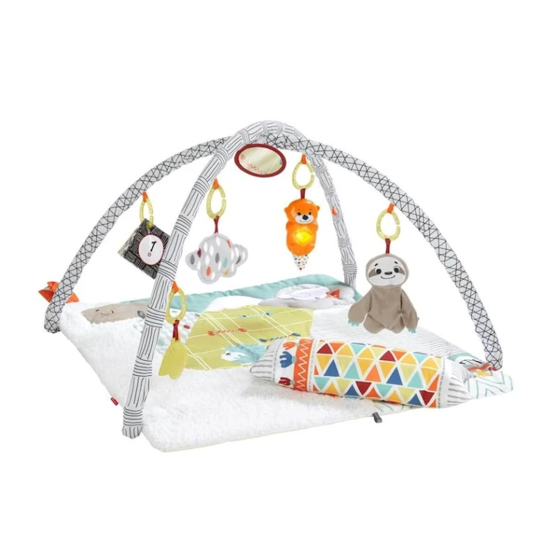 Развивающий коврик Fisher-Price Perfect Sense Deluxe Gym, 10х68х51 см, разноцветный, 0+ месяцев Развивающий коврик Fisher-Price Perfect Sense Deluxe Gym, 10х68х51 см, разноцветный, 0+ месяцев