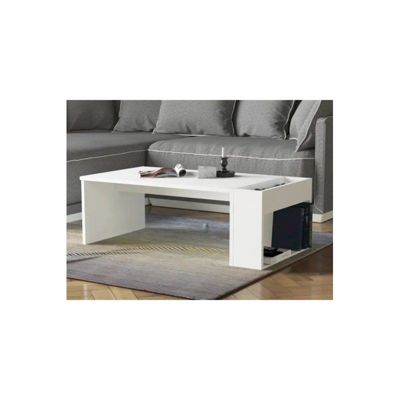 Стеллаж Ev Plus 12115610, ЛДСП, белый, 80x62x30 см