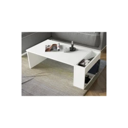 Стеллаж Ev Plus 12115610, ЛДСП, белый, 80x62x30 см