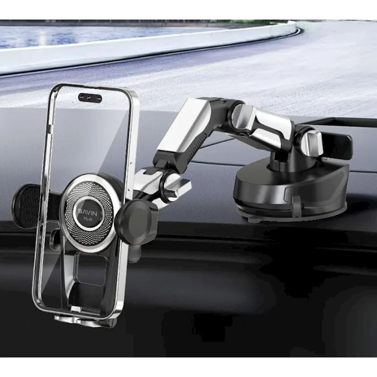 Avtomobil üçün telefon tutacağı Bavin PS45 Black Avtomobil üçün telefon tutacağı Bavin PS45 Black