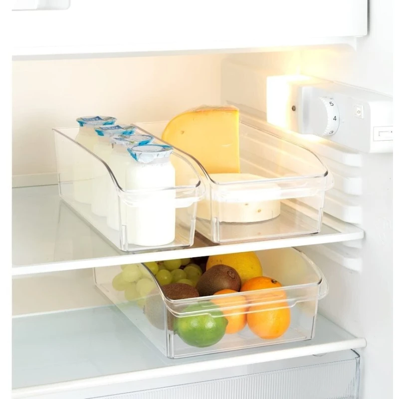 Органайзер для холодильника Wenko, 31x10x9.5 см, пластик, прозрачный