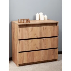 Комод, 67x35x70 см, ЛДСП, коричневый Комод, 67x35x70 см, ЛДСП, коричневый