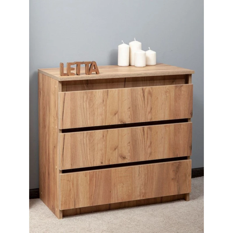 Комод, 67x35x70 см, ЛДСП, коричневый