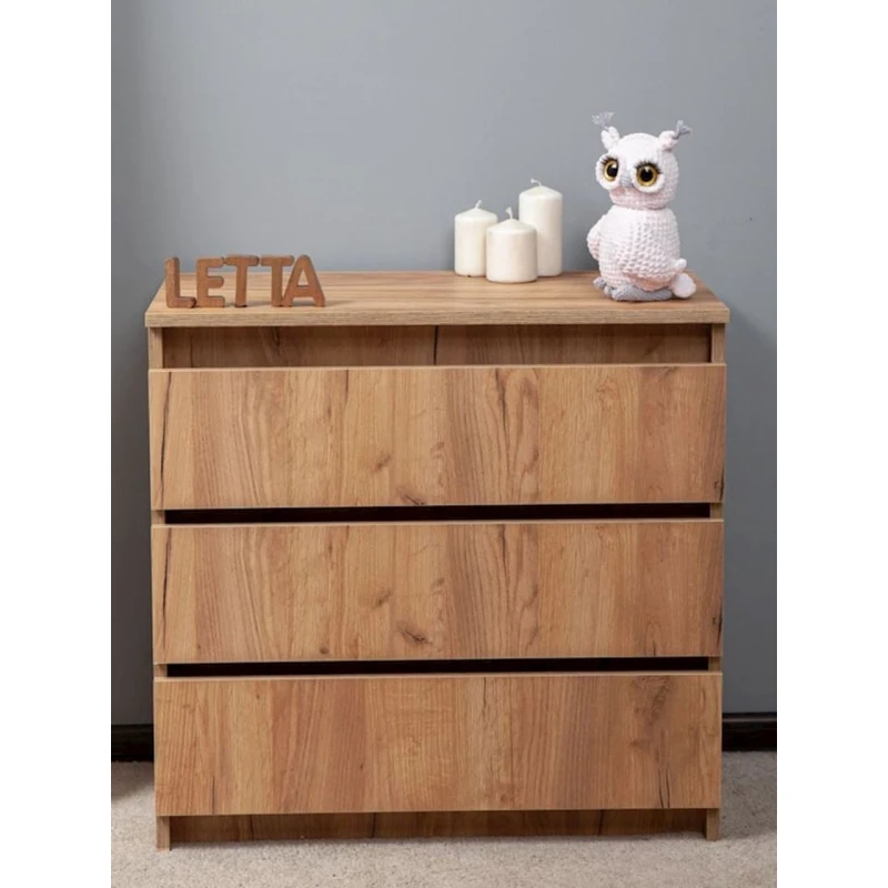 Комод, 67x35x70 см, ЛДСП, коричневый