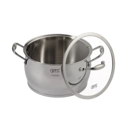 Кастрюля Gipfel Cantata 1265, 24 см, 6.3 л, нержавеющая сталь, серебристый