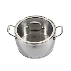 Кастрюля Gipfel Cantata 1265, 24 см, 6.3 л, нержавеющая сталь, серебристый