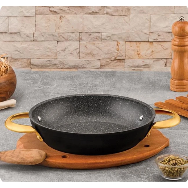 Tava Ozlife Sahan, qranit, qara, 18 sm Tava Ozlife Sahan, qranit, qara, 18 sm