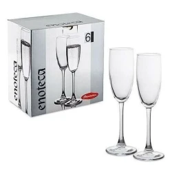 Набор фужеров для шампанского Pasabahce Enoteca, 6 шт, 175 мл, стекло, прозрачный