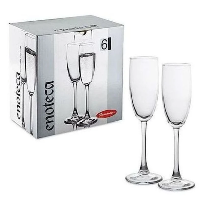 Набор фужеров для шампанского Pasabahce Enoteca, 6 шт, 175 мл, стекло, прозрачный Набор фужеров для шампанского Pasabahce Enoteca, 6 шт, 175 мл, стекло, прозрачный