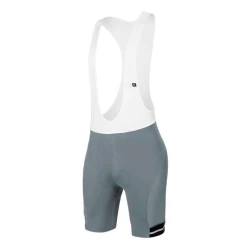 Велошорты Santic WM0C05119G, серые/белые, нейлон/спандекс, размер M