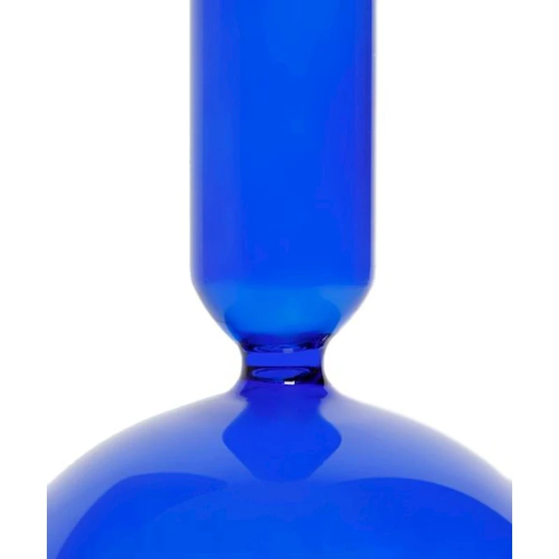 Подсвечник Hom-me 8.5х19 см, стекло, голубой Подсвечник Hom-me 8.5х19 см, стекло, голубой