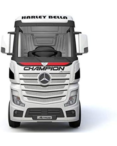 Uşaqlar üçün elektrik yük maşını Champion, 3 sürət, musiqi, prujinli asqı, LED işıqlar, uzaqdan idarəetmə, ağ - Family Shop_Электромобиль 18