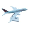Kolleksiya fiquru Qatar Airbus A380, 17.5x20x10 sm