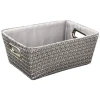 Корзина Webko Chromo, серая, полипропилен/полиэстер, 19.5x12x28 см Корзина Webko Chromo, серая, полипропилен/полиэстер, 19.5x12x28 см