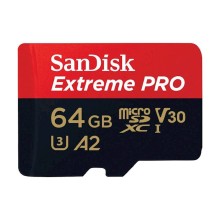 Yaddaş kartı Sandisk Extreme Pro 64GB microSDXC class 10 (SDSQXCU-O64G-GN6MA)