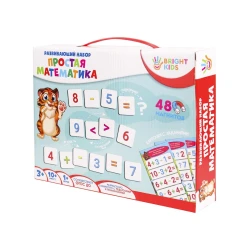 İnkişaf etdirən maqnit dəst Bright Kids Простая математика, 3+ yaş