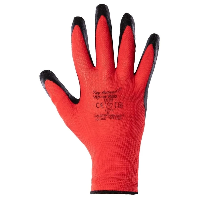 İşçi əlcəyi Polstar Holding Key Account VIP-Er Red, lateks örtüklü İşçi əlcəyi Polstar Holding Key Account VIP-Er Red, lateks örtüklü