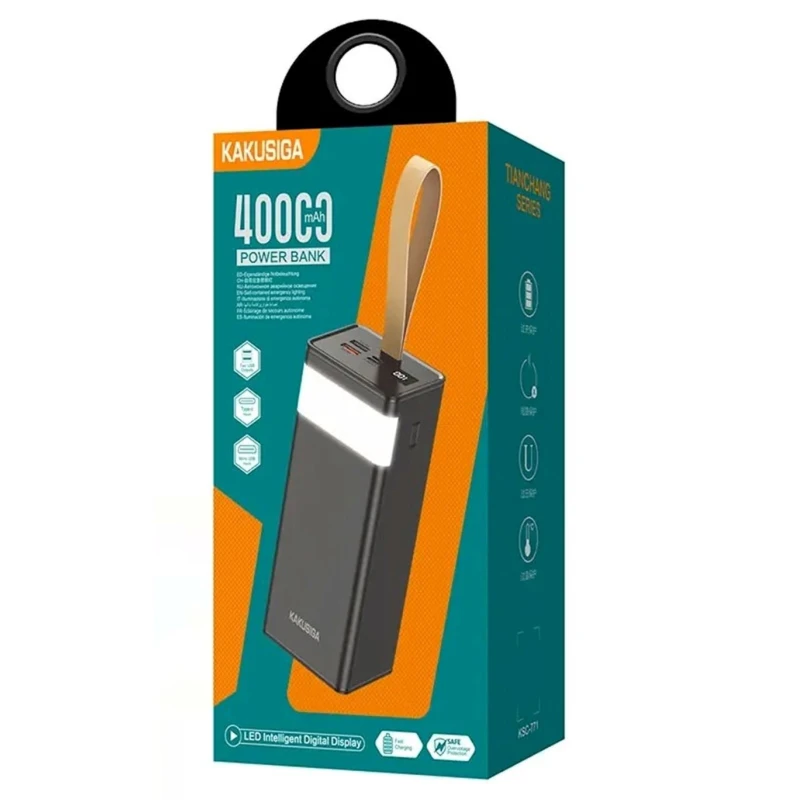 Внешний аккумулятор Kakusiga KSC-771 40000mAh Black Внешний аккумулятор Kakusiga KSC-771 40000mAh Black