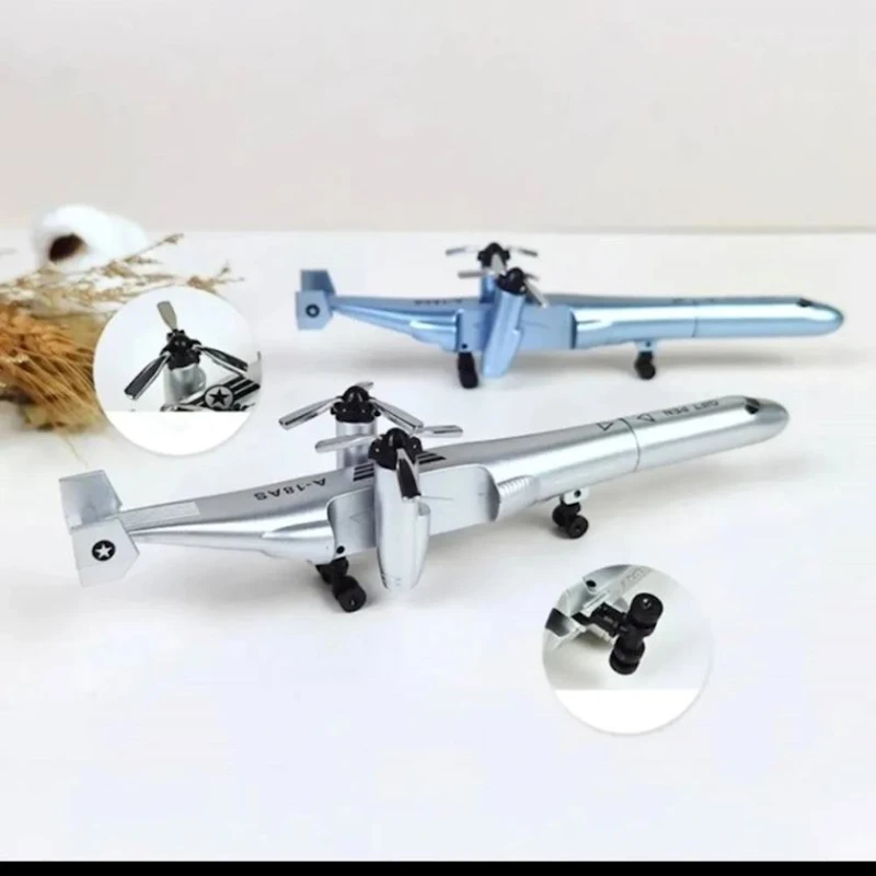 Гелевая ручка Самолет, 17х18 см, золотистая