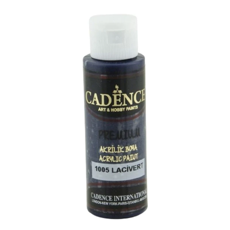 Декоративная акриловая краска Cadence Premium Acrylic Paint 1005 Dark Blue, темно-синий, 70 мл Декоративная акриловая краска Cadence Premium Acrylic Paint 1005 Dark Blue, темно-синий, 70 мл
