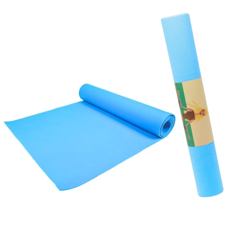 Мат для йоги Eva WS0717, синий, 173x61x0.6 см