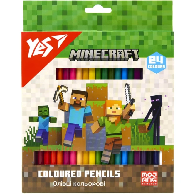 Набор карандашей Yes Minecraft 290770, 24 шт.