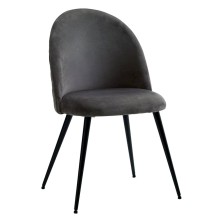 Stul JYSK Kokkedal, 50х54х84 sm, boz/qara, 2 əd